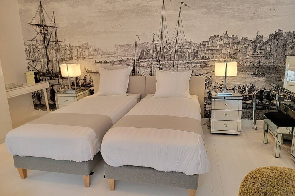 Cama de Matrimonio o Dos Camas-Diseñador-Baño Privado-Vista al Jardín-avec pa... in Playa Dieppe, Dieppe (Sena Marítimo)
