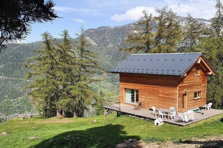 Chalet für 6 Personen, mit Terrasse und Garten in La Tzoumaz