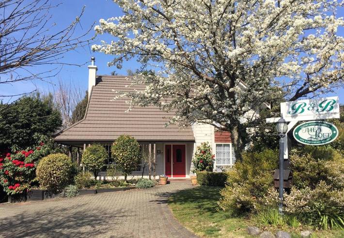 Maison d’hôte pour 3 personnes, avec jardin et vue à Taupo