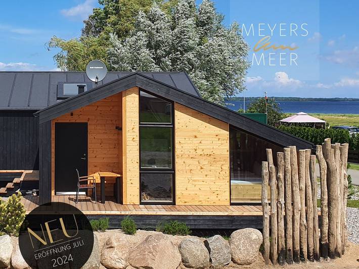 Hütte für 3 Personen, mit Terrasse und Garten an der Ostsee