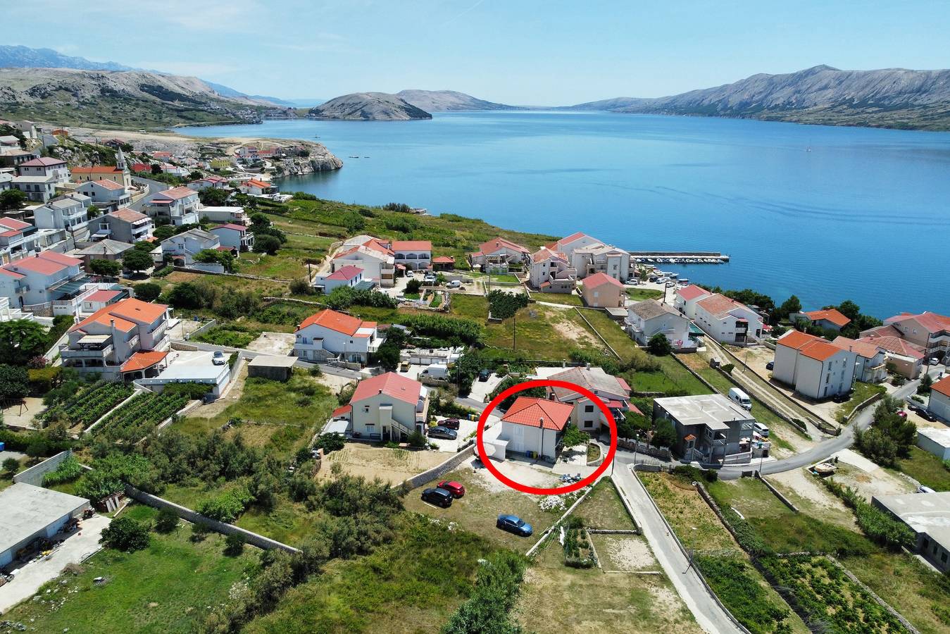 Three bedroom house with terrace and sea view Zubovići, Pag K-22859 in Zubovići, Pag
