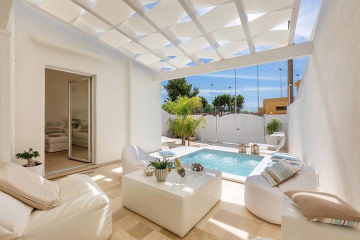 Casa de vacaciones para 6 personas con balcón in Maruggio, Golfo de Tarento