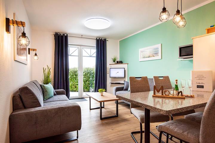 Ferienwohnung für 5 Personen, mit Garten und Ausblick, mit Haustier in Werdum