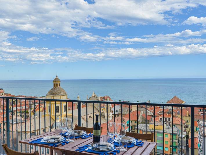 Ferienwohnung mit Meerblick für 4 Personen, mit Balkon in Finale Ligure