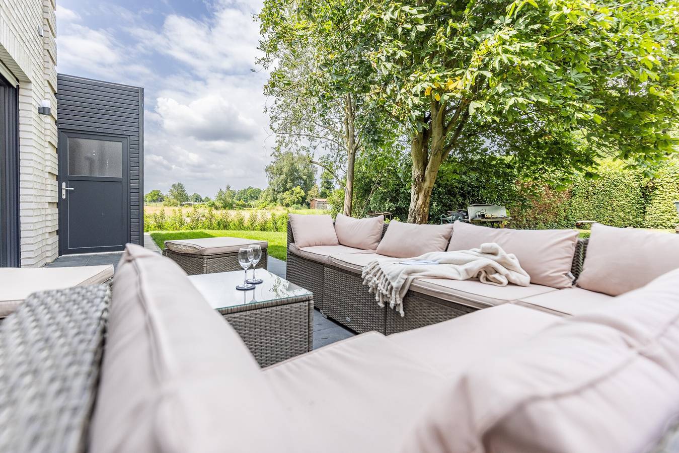 Ferienhaus 'Das Strandhaus 2' mit gemeinsamer Terrasse und Wlan in Lembruch, Landkreis Diepholz