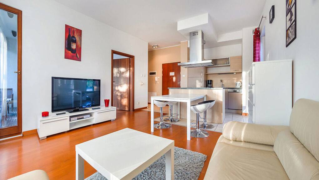 Cały apartament wypoczynkowy, Apartament wakacyjny dla 4 osób z balkon in Świnoujście, Zalew Szczeciński