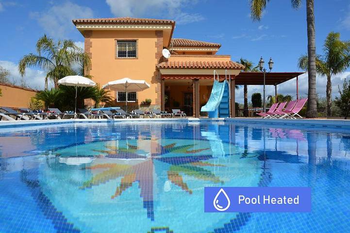 Villa Mit Grossem Pool Mit Klimaanlage (14x8), In Der Nähe Der Strände Und Golf Wifi Und Bbk in Alhaurín de la Torre, Cordillera Penibética