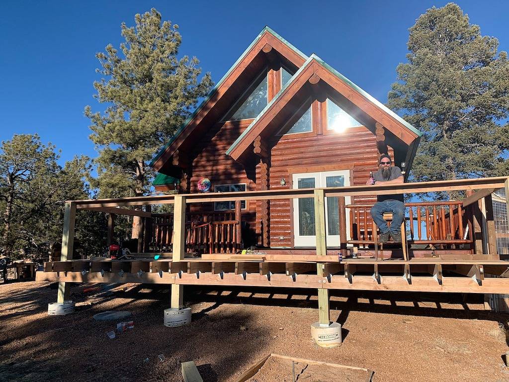 Charmantes Blockhaus in den Bergen. in Florissant, Teller County