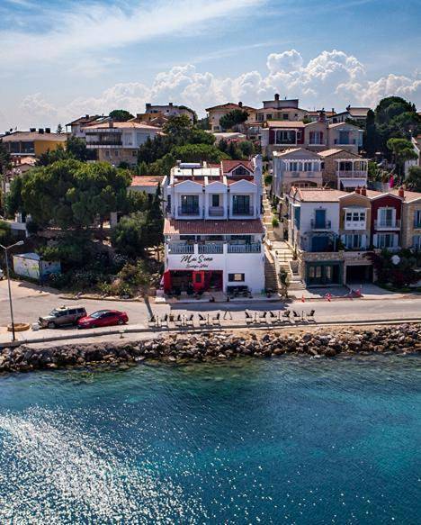 Hotel voor 2 personen, with uitzicht and terras as well as tuin in Cesme