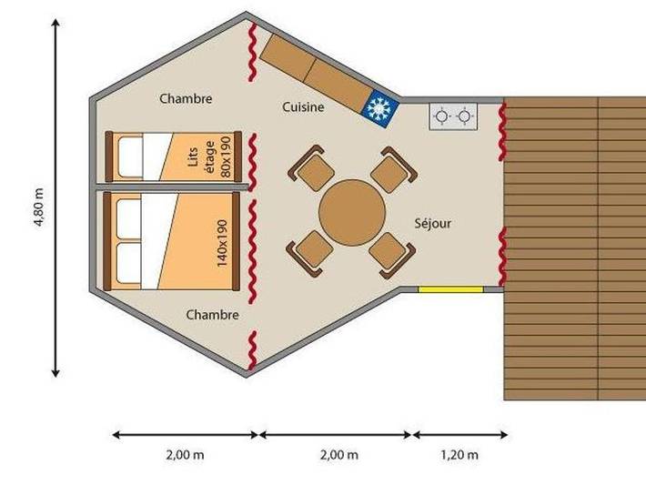 Ferienhaus für 4 Personen am Doubs - 4