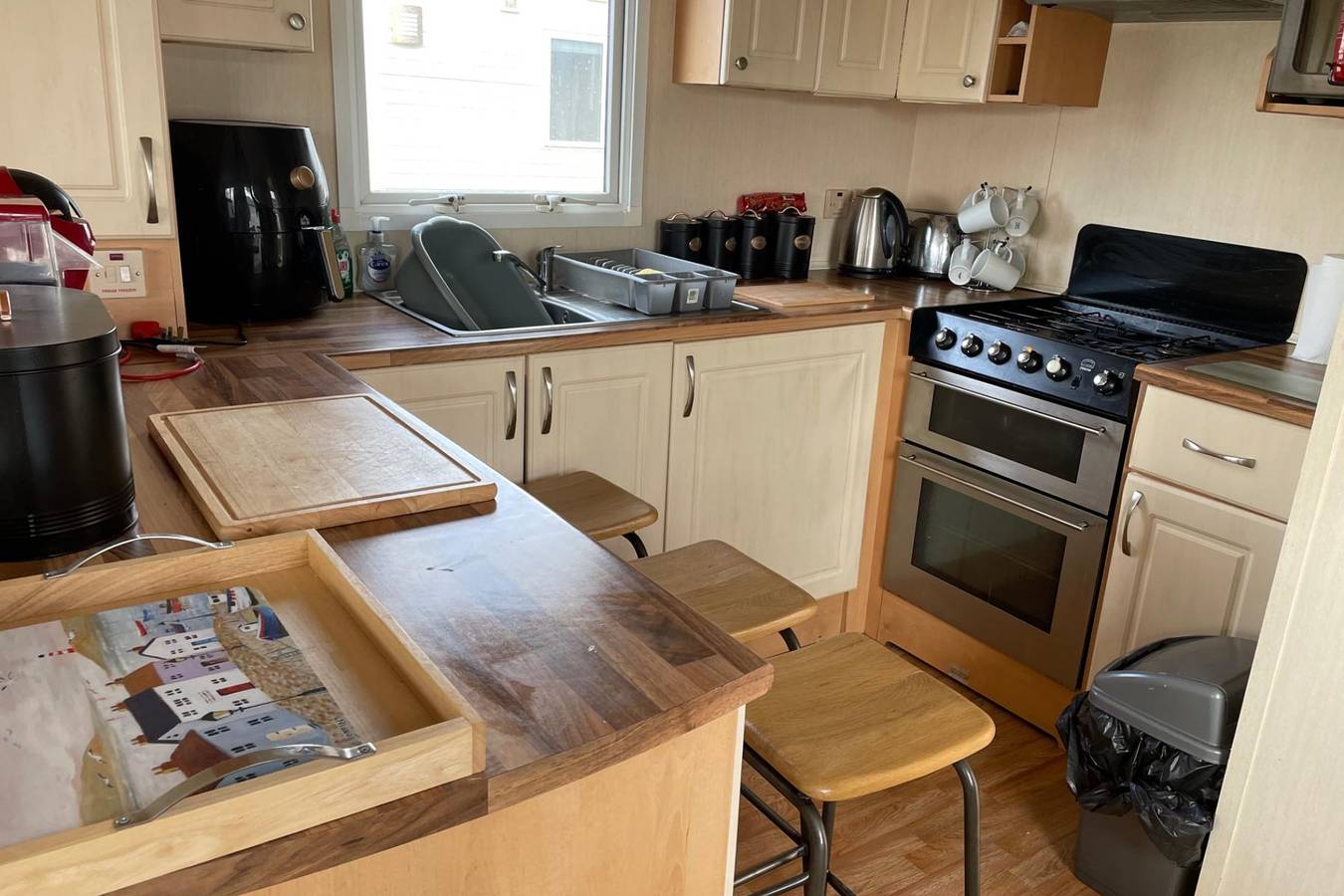 Blockhütte für 9 Personen mit Meerblick in Camber Sands, Camber