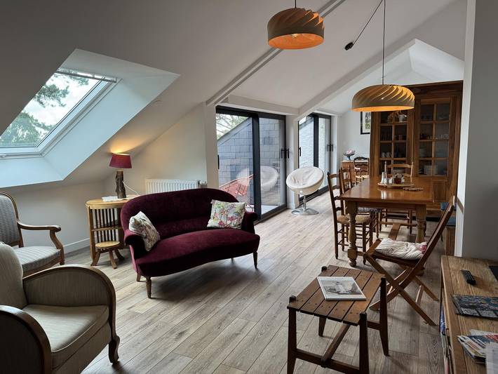 Gîte pour 6 personnes, avec balcon et jardin