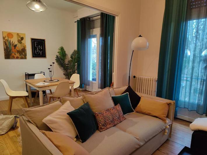 Gîte pour 4 personnes, avec balcon et vue dans Gare De Carcassonne