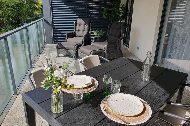 Ferienwohnung für 3 Personen, mit Terrasse