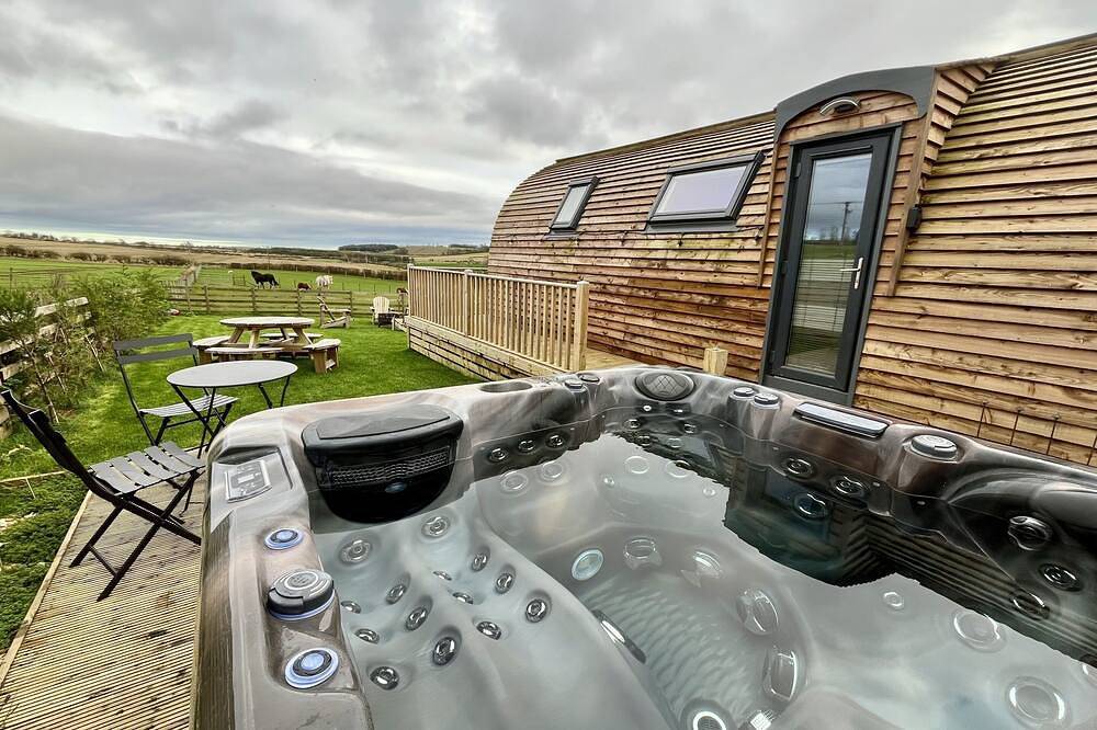 Luxury Cabin with Hot Tub in the Scottish Borders in Scottish Borders