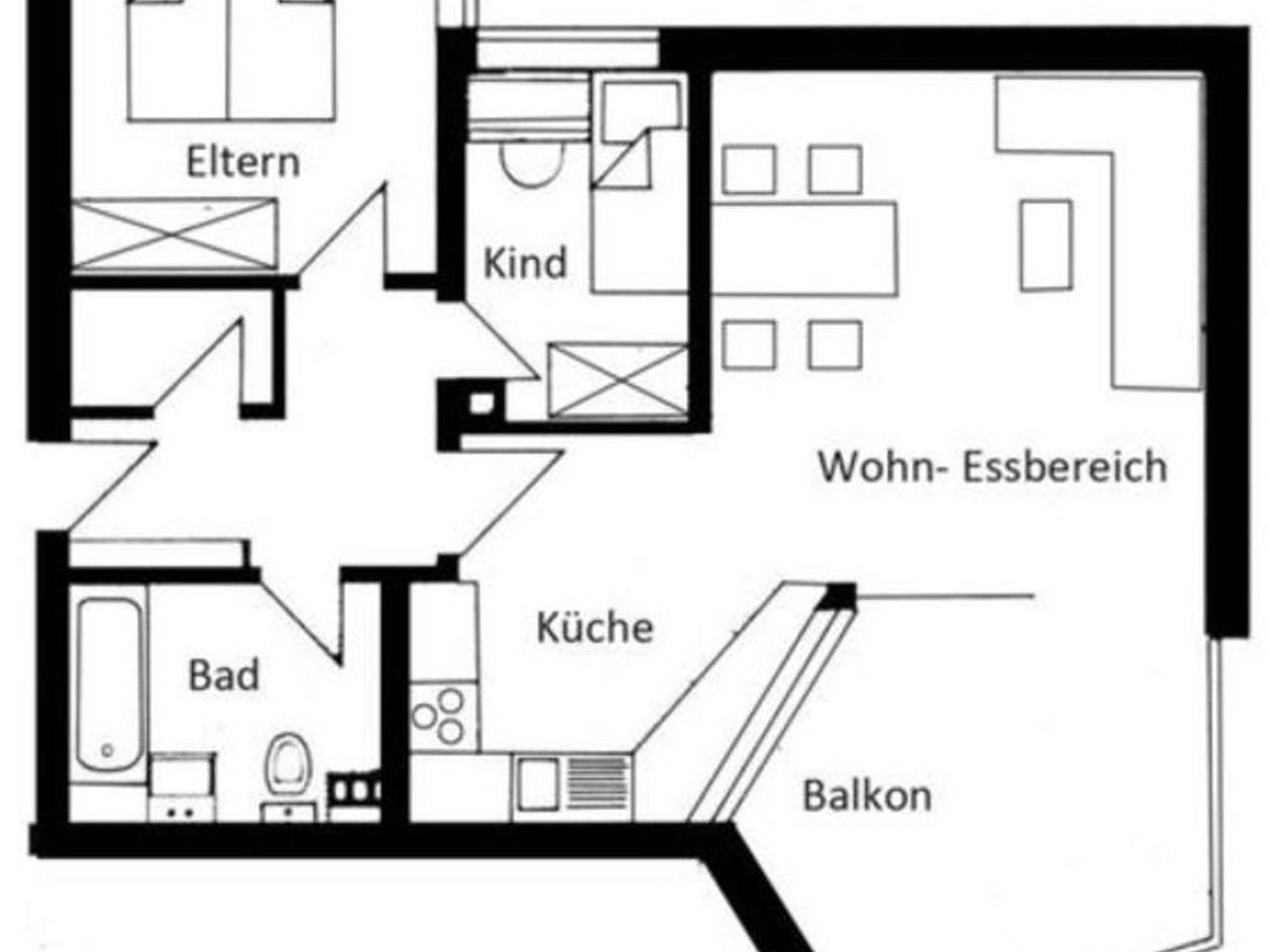 Ganze Ferienwohnung, Osterstrasse 1 - Haus Flora -Fewo mit seitlichem Meerblick - Haus Flora - Whg. 6 in Wyk auf Föhr (Stadt), Wyk auf Föhr