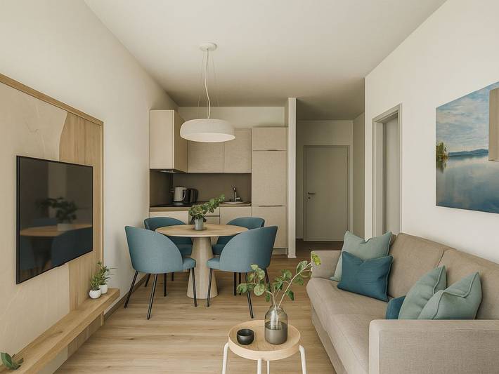 Ferienwohnung für 4 Personen, mit Garten und Terrasse sowie Seeblick, kinderfreundlich in Villach - 4