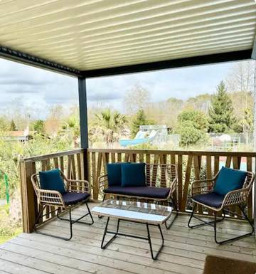 Maison de campagne pour 6 personnes, avec vue ainsi que jardin et piscine à Saint-Geours-de-Maremne