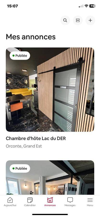 Chambre d’hôte pour 2 personnes, avec Balcon ainsi que Terrasse et Jardin