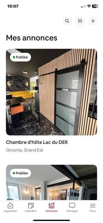 Chambre d’hôte pour 2 personnes, avec jardin à Orconte