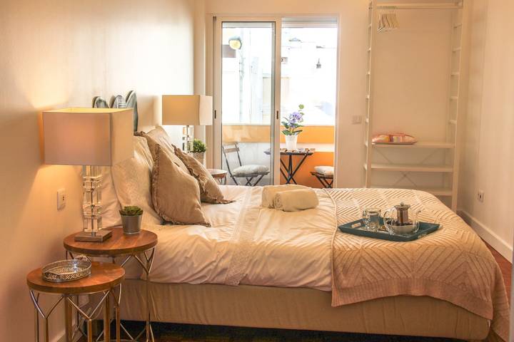 Apartamento de férias para 6 pessoas, com terraço e jardim em Faro