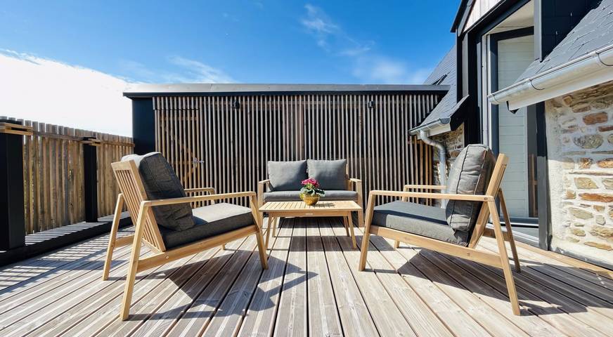 Gîte pour 6 personnes, avec jardin et balcon