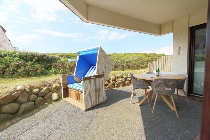 Ferienwohnung für 3 Personen, mit Terrasse auf den Nordfriesische Inseln