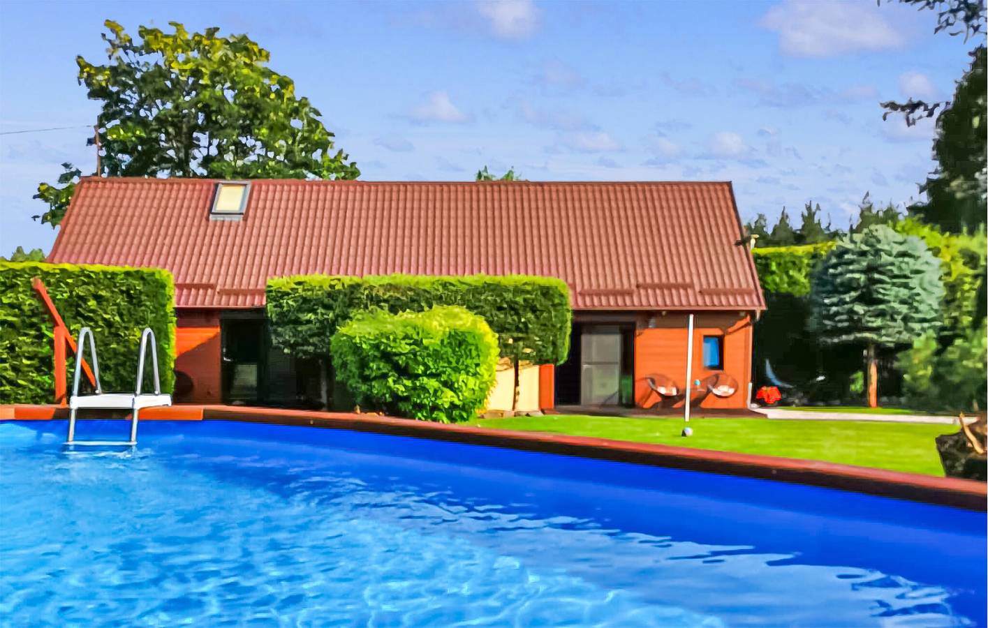 Ferienhaus für 4 Personen mit Pool in Tucheler Heide