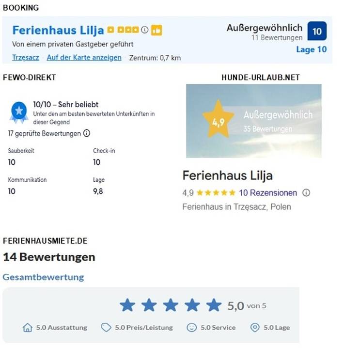 Ferienhaus Lilja mit Garten, Kamin und Pool in Trzęsacz, Powiat gryficki