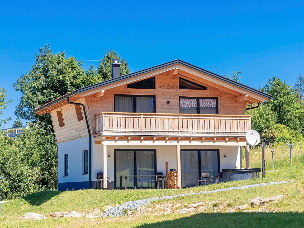 Chalet Arber in St Englmar with its own Hottube in Sankt Englmar, Vorderer Bayerischer Wald