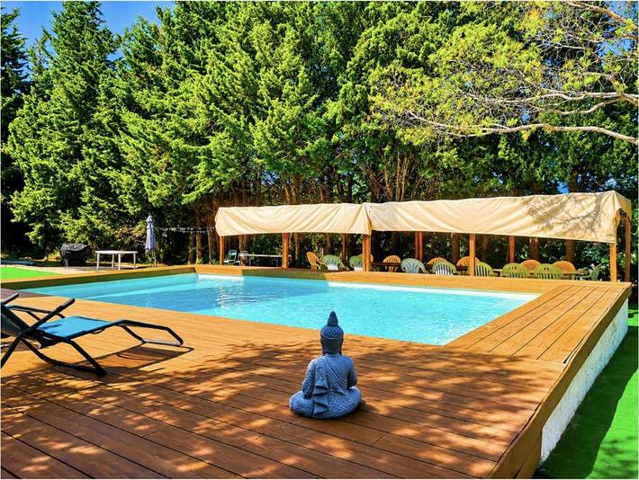 Ferienwohnung für 4 Personen, mit Ausblick und Pool sowie Garten - 1
