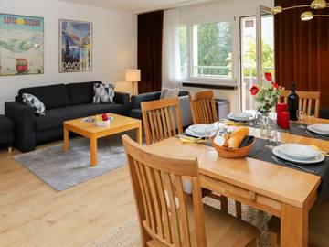 Ferienwohnung für 6 Personen, mit Garten und Balkon in Davos