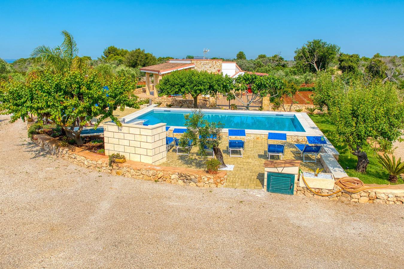 Casa vacanze 'Del Cuoco' con piscina condivisa, giardino privato e aria condizionata in Morciano di Leuca, Golfo di Taranto