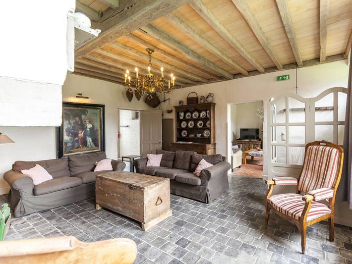 Gîte pour 18 personnes, avec Jardin ainsi que Piscine et Sauna à Beernem