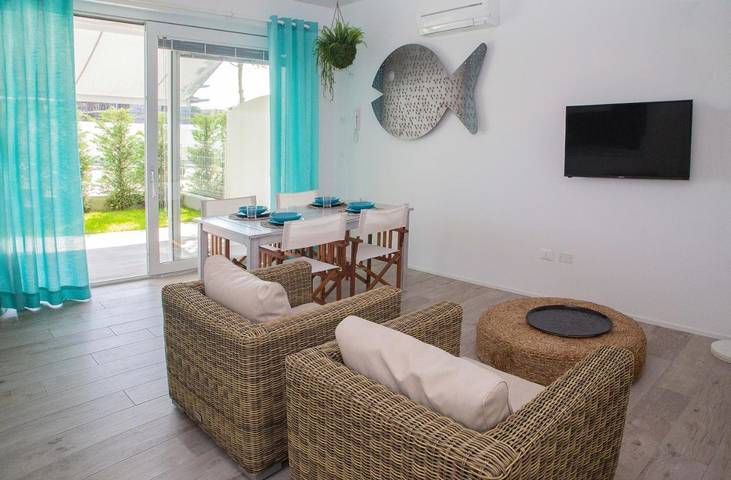 Appart’hôtel pour 4 personnes, avec vue et jardin