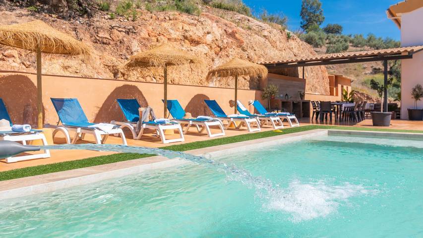 Casa rural para 9 personas, con piscina y balcón/terraza en Riogordo - 4