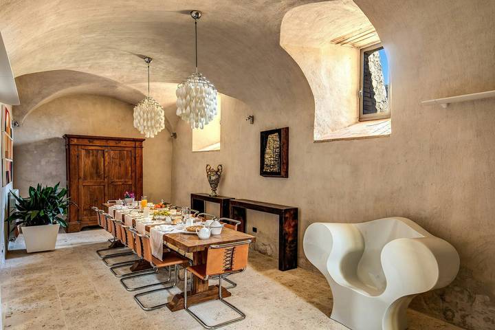 Medieval tower with panoramic views in Todi in Todi, Perugia Province