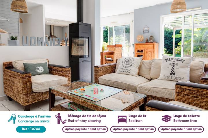 Location de vacances pour 8 personnes, avec terrasse et jardin, adapté aux familles à Plomeur - 2