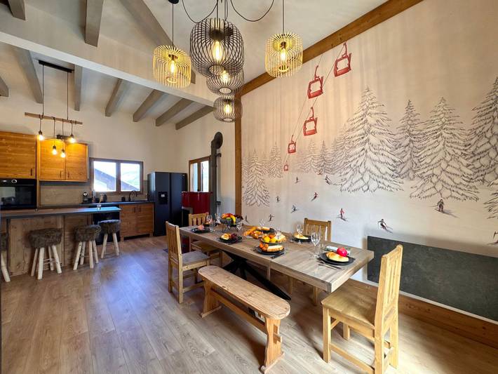 Geräumiges Chalet mit Kamin - 10 Pers. in Vars, Briançon und Umgebung