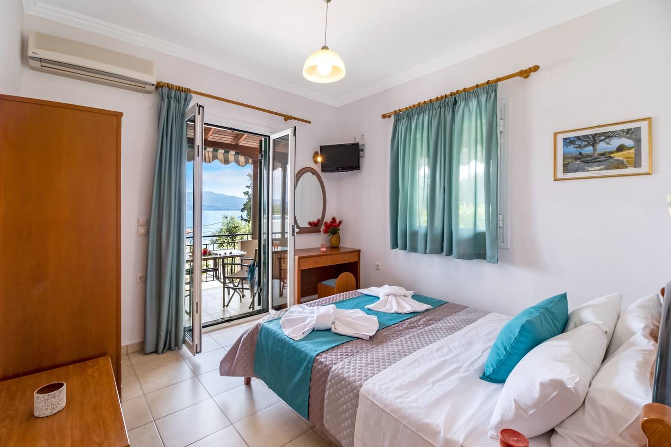 Ganze Wohnung, Apartment „Nikoleta 2“ mit Meerblick, Terrasse & Wlan in Nikiana, Alexandros
