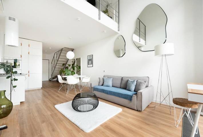 Loft dla 2 osób, z Balkon w Mokotów