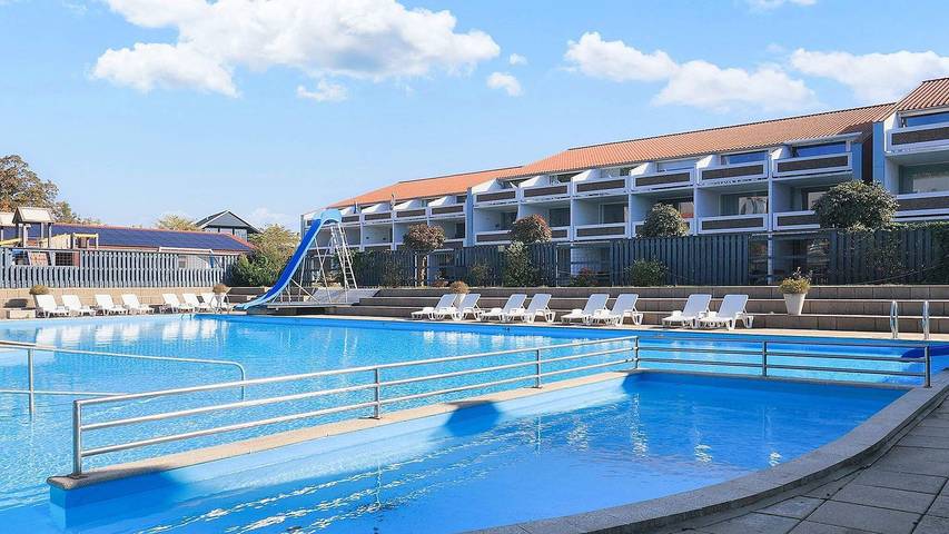 Ferienwohnung für 6 Personen, mit Balkon und Pool sowie Sauna auf Fünen