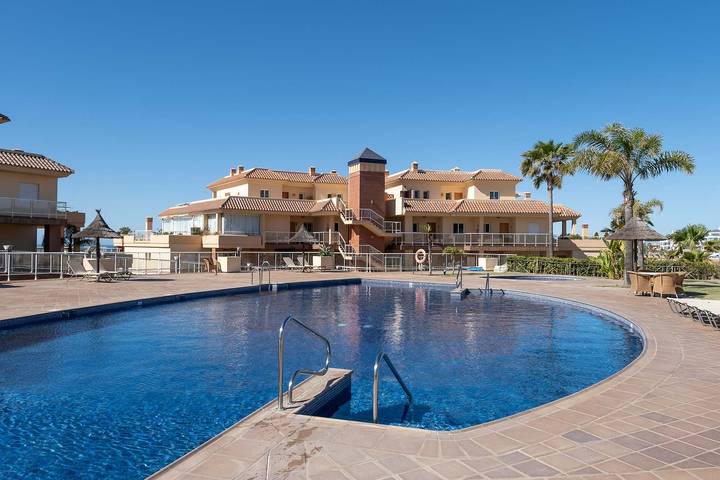 Apartment for 6 people, with garden and children pool as well as terrace and hot tub, child-friendly in Mijas Costa