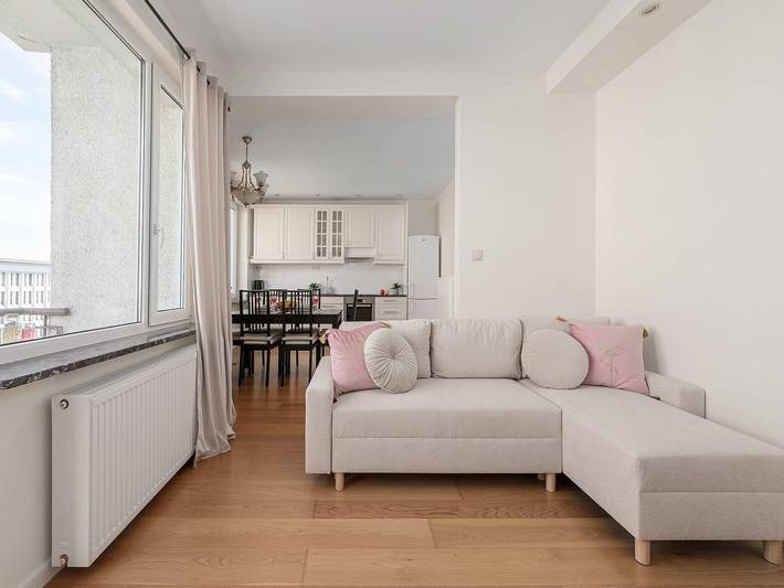 Apartament wakacyjny dla 6 osób, z Balkon/ taras i Balkon w Warszawa (Śródmieście)