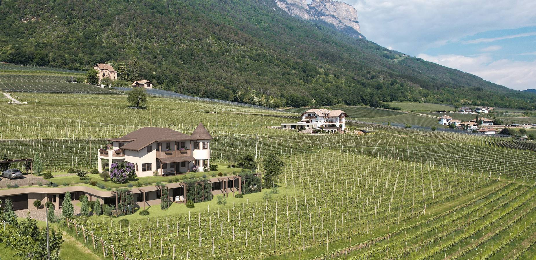 Appartamento intero, Appartamento 'Valentinerhof Apt Air' con vista sulle montagne, piscina in comune e Wi-Fi in Monte (Appiano), Appiano