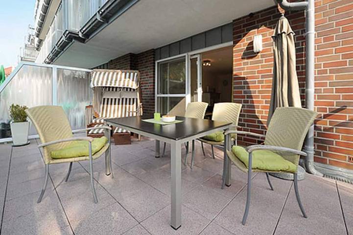 Ferienwohnung für 4 Personen, mit Terrasse an der Nordsee