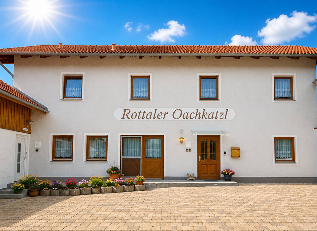Ganze Wohnung, Rottaler Ferienhaus - Rottaler Oachkatzl - Appartement 'Waldwinkel' mit kleiner gemütlicher Terrasse in Roßbach, Ostbayern