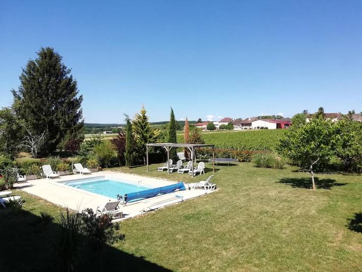 Maison de vacances pour 12 personnes, avec piscine ainsi que jardin et vue