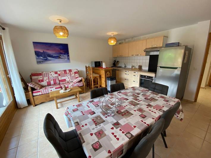 Ganze Wohnung, Gemütliches 2-Zimmer-Apartment + Kabine in Saint-Jean-de-Sixt mit Balkon und Garage in Saint-Jean-de-Sixt, Annecy und Umgebung