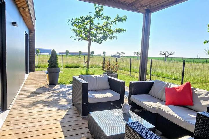 Location de vacances pour 4 personnes, avec Terrasse et Jardin dans Fessenheim-le-Bas